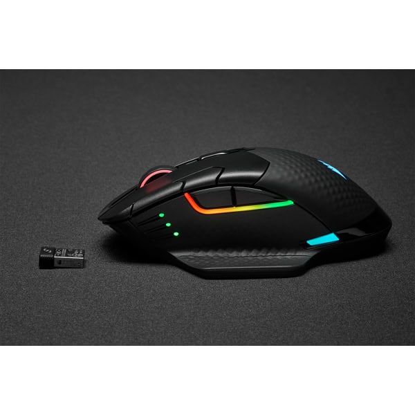 Corsair DARK CORE RGB PRO muis Rechtshandig RF Wireless + Bluetooth + USB Type-A Optisch 18000 DPI (CH-9315411-EU)