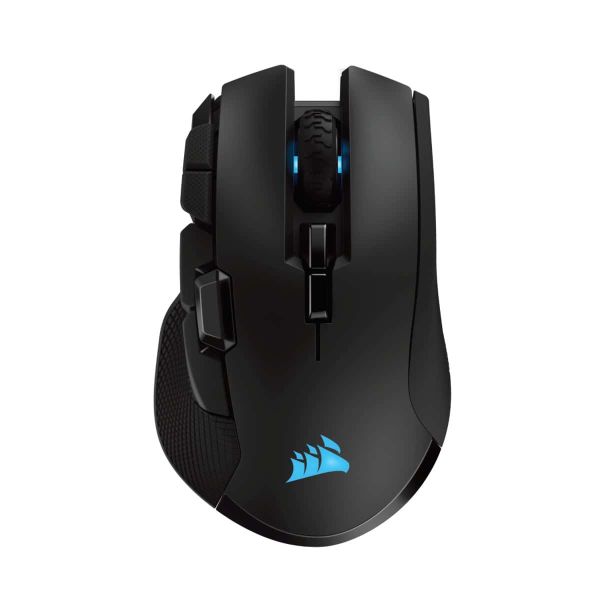 Corsair IRONCLAW RGB muis Rechtshandig RF Wireless + Bluetooth + USB Type-A Optisch 18000 DPI (CH-9317011-EU)