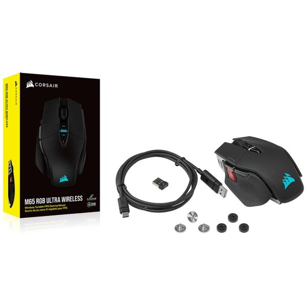 Corsair M65 muis Bluetooth + USB Type-A Optisch 26000 DPI (CH-9319411-EU2)