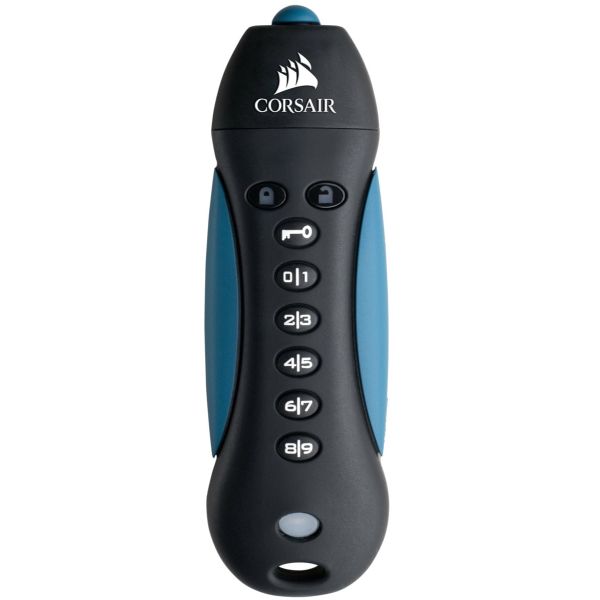 Corsair Padlock 3 USB flash drive 128 GB USB Type-A 3.2 Gen 1 (3.1 Gen 1) Zwart, Blauw (CMFPLA3B-128GB) Corsair Padlock 3 USB flash drive 128 GB USB Type-A 3.2 Gen 1 (3.1 Gen 1) Zwart, Blauw (CMFPLA3B-128GB)