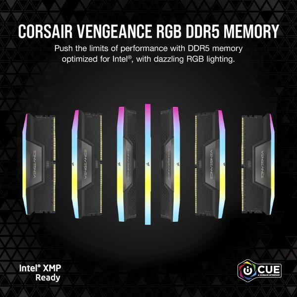 Corsair Vengeance CMH32GX5M2B6400C32 geheugenmodule 32 GB 2 x 16 GB DDR5 6400 MHz (CMH32GX5M2B6400C32)
