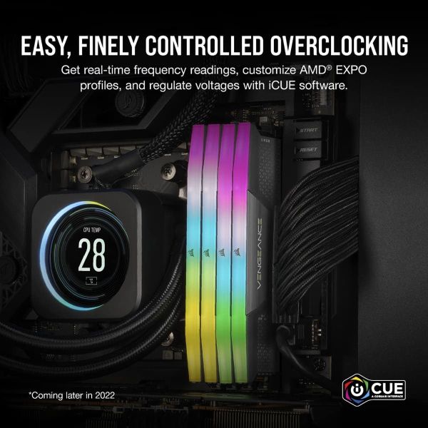 Corsair CMH64GX5M2B5200Z40K geheugenmodule 64 GB 2 x 32 GB DDR5 5200 MHz (CMH64GX5M2B5200Z40K)