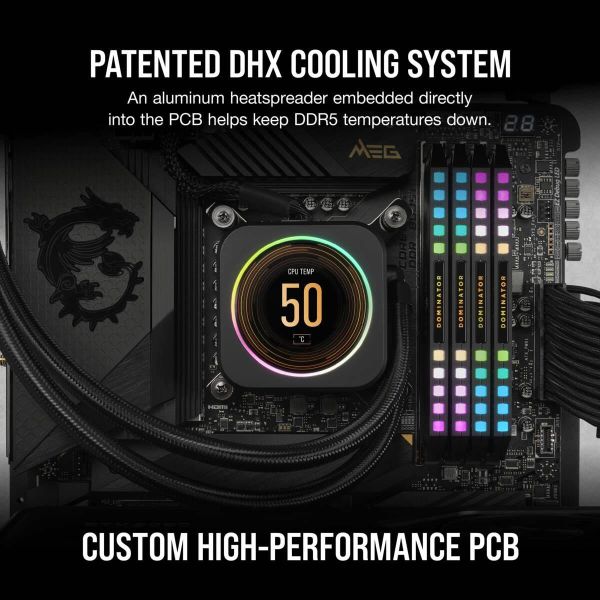 Corsair Dominator CMT32GX5M2B6400C32 geheugenmodule 32 GB 2 x 16 GB DDR5 6400 MHz (CMT32GX5M2B6400C32)