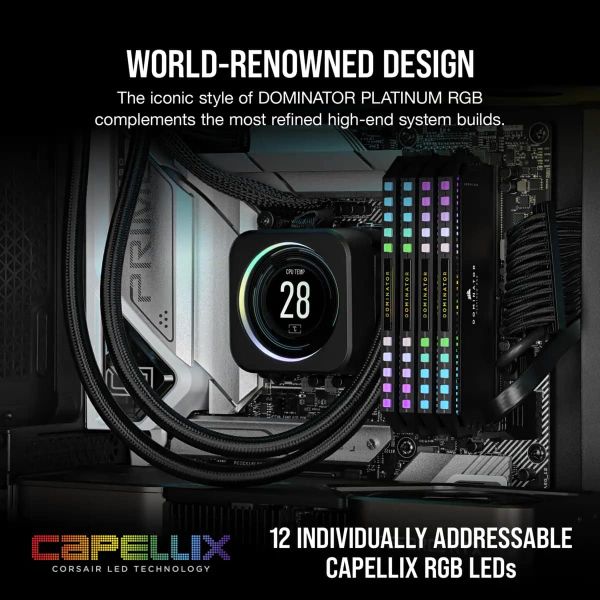 Corsair Dominator CMT64GX5M2B6000C40 geheugenmodule 64 GB 2 x 32 GB DDR5 6000 MHz (CMT64GX5M2B6000C40)