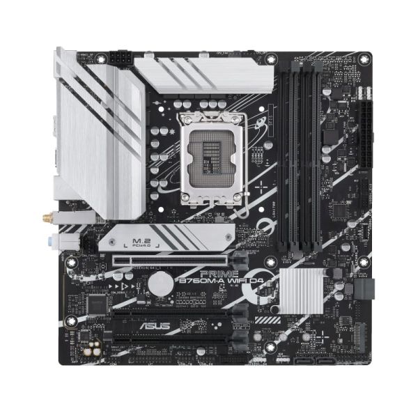 ASUS PRIME B760M-A WIFI D4 Intel B760 LGA 1700 micro ATX (90MB1CX0-M1EAY0)  ASUS PRIME B760M-A WIFI D4 Intel B760 LGA 1700 micro ATX (90MB1CX0-M1EAY0)