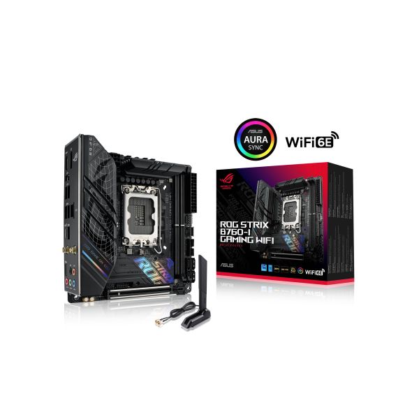 ASUS ROG STRIX B760-I GAMING WIFI Intel B760 LGA 1700 mini ITX (90MB1D90-M1EAY0) ASUS ROG STRIX B760-I GAMING WIFI Intel B760 LGA 1700 mini ITX (90MB1D90-M1EAY0)
