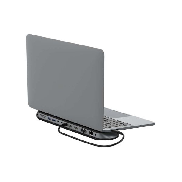 Belkin INC014BTSGY laptop dock & poortreplicator Bedraad USB 3.2 Gen 2 (3.1 Gen 2) Type-C Zwart, Grijs (INC014BTSGY)