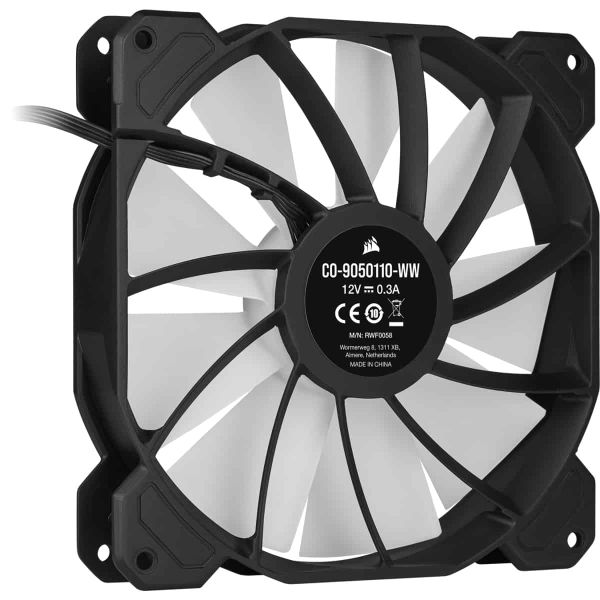 Corsair SP140 RGB ELITE Computer behuizing Ventilator 14 cm Zwart 1 stuk(s) (CO-9050110-WW)
