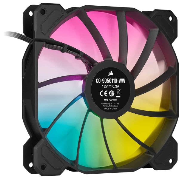 Corsair SP140 RGB ELITE Computer behuizing Ventilator 14 cm Zwart 1 stuk(s) (CO-9050110-WW)