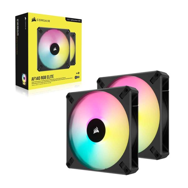 Corsair CO-9050156-WW koelsysteem voor computers Computer behuizing Ventilator Zwart 2 stuk(s) (CO-9050156-WW)