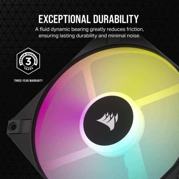 Corsair CO-9050163-WW koelsysteem voor computers Computer behuizing Ventilator 12 cm Zwart (CO-9050163-WW)