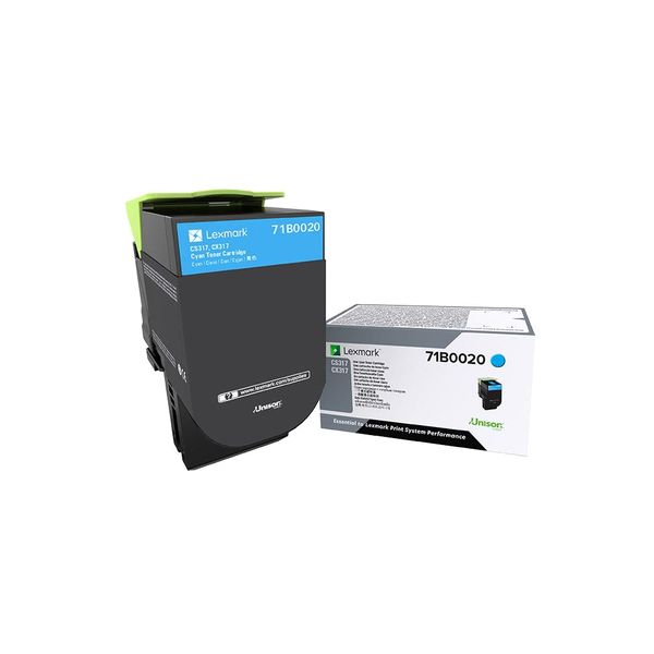 Lexmark 71B0020 tonercartridge 1 stuk(s) Origineel Cyaan (71B0020)