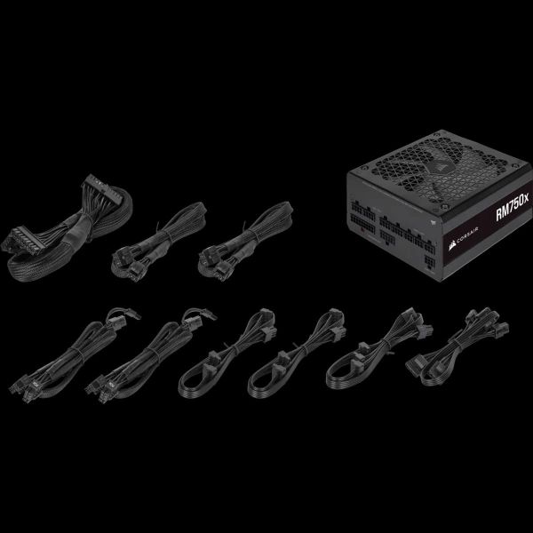 Corsair RM750x power supply unit 750 W 24-pin ATX ATX Zwart (CP-9020199-EU)