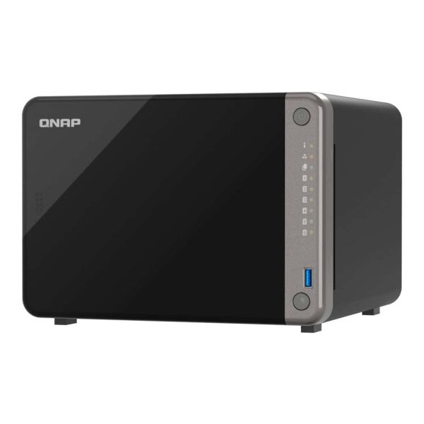 QNAP TS-AI642-8G data-opslag-server NAS Tower Ethernet LAN Zwart Cortex-A76 (TS-AI642-8G)