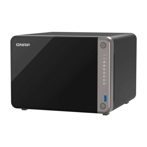 QNAP TS-AI642-8G data-opslag-server NAS Tower Ethernet LAN Zwart Cortex-A76 (TS-AI642-8G)