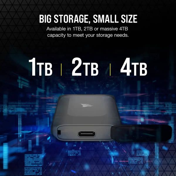 Corsair EX100U 4000 GB Zwart (CSSD-EX100U4TB)