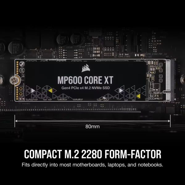 Corsair MP600 CORE XT M.2 1000 GB PCI Express 4.0 QLC 3D NAND NVMe (CSSD-F1000GBMP600CXT)