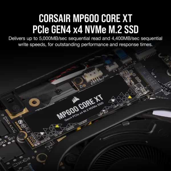 Corsair MP600 CORE XT M.2 1000 GB PCI Express 4.0 QLC 3D NAND NVMe (CSSD-F1000GBMP600CXT)