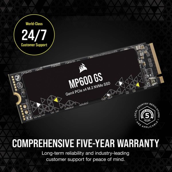 Corsair MP600 GS M.2 2000 GB PCI Express 4.0 3D TLC NAND NVMe (CSSD-F2000GBMP600GS)