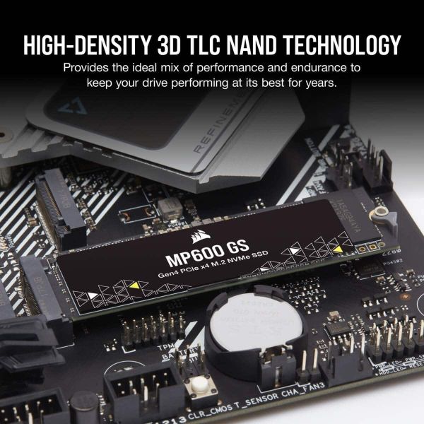 Corsair MP600 GS M.2 2000 GB PCI Express 4.0 3D TLC NAND NVMe (CSSD-F2000GBMP600GS)