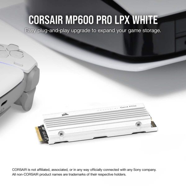 Corsair MP600 PRO LPX M.2 2000 GB PCI Express 4.0 3D TLC NAND NVMe (CSSD-F2000GBMP600PLPW)