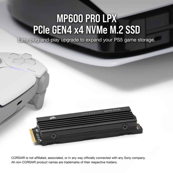Corsair MP600 PRO LPX M.2 4000 GB PCI Express 4.0 3D TLC NAND NVMe (CSSD-F4000GBMP600PLP)