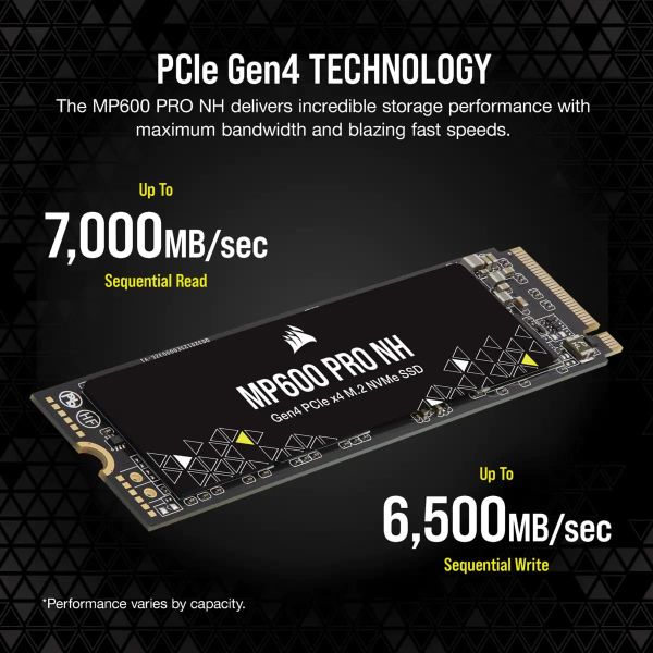 Corsair MP600 PRO NH M.2 8000 GB PCI Express 4.0 3D TLC NAND NVMe (CSSD-F8000GBMP600PNH)