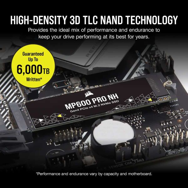 Corsair MP600 PRO NH M.2 8000 GB PCI Express 4.0 3D TLC NAND NVMe (CSSD-F8000GBMP600PNH)
