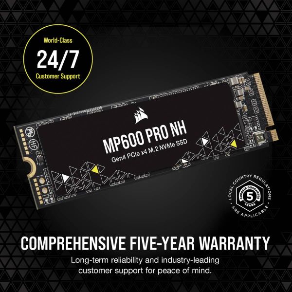 Corsair MP600 PRO NH M.2 8000 GB PCI Express 4.0 3D TLC NAND NVMe (CSSD-F8000GBMP600PNH)