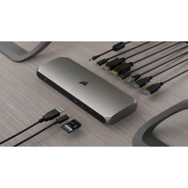 Corsair TBT100 Thunderbolt 3 40000 Mbit/s Zwart, Zilver (CU-9000006-EU)