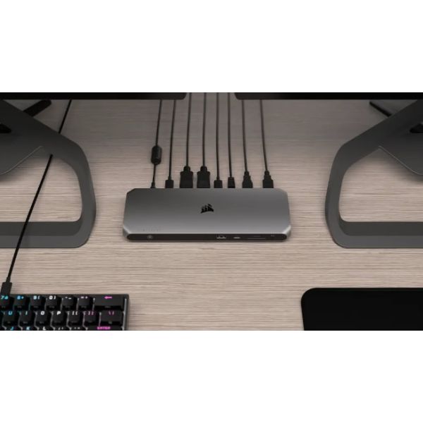 Corsair TBT100 Thunderbolt 3 40000 Mbit/s Zwart, Zilver (CU-9000006-EU)