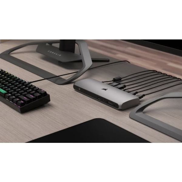 Corsair TBT100 Thunderbolt 3 40000 Mbit/s Zwart, Zilver (CU-9000006-EU)