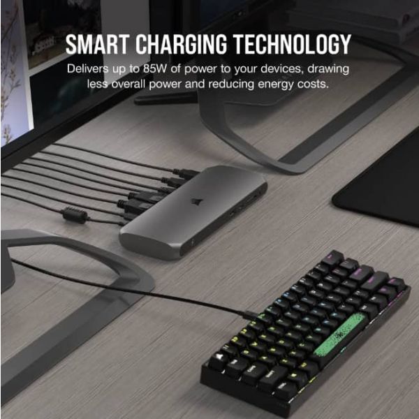 Corsair TBT100 Thunderbolt 3 40000 Mbit/s Zwart, Zilver (CU-9000006-EU)