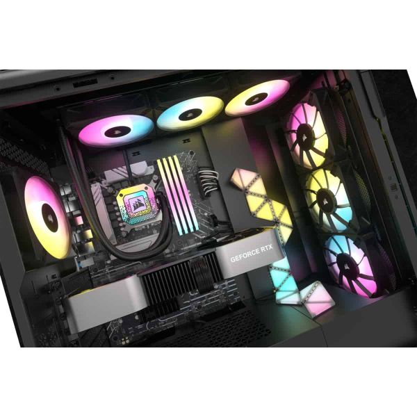 Corsair CW-9060070-WW koelsysteem voor computers Computer behuizing Kit voor vloeistofkoeling 12 cm Zwart 1 stuk(s) (CW-9060070-WW)