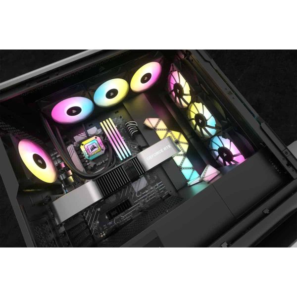 Corsair CW-9060070-WW koelsysteem voor computers Computer behuizing Kit voor vloeistofkoeling 12 cm Zwart 1 stuk(s) (CW-9060070-WW)