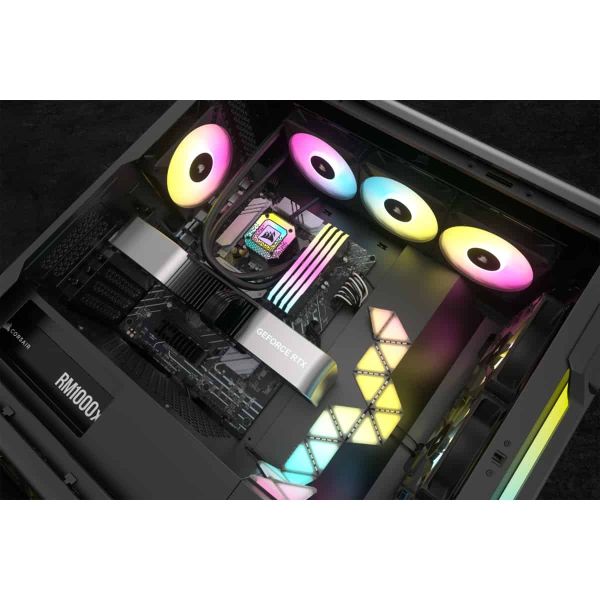 Corsair CW-9060070-WW koelsysteem voor computers Computer behuizing Kit voor vloeistofkoeling 12 cm Zwart 1 stuk(s) (CW-9060070-WW)