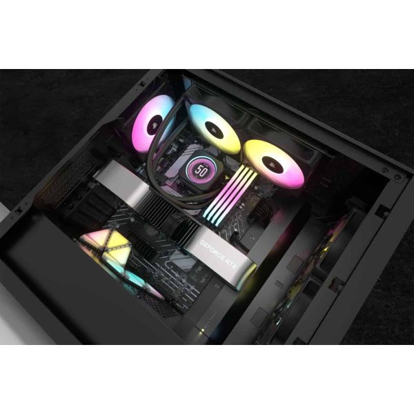 Corsair CW-9060074-WW koelsysteem voor computers Computer behuizing Kit voor vloeistofkoeling 12 cm Zwart 1 stuk(s) (CW-9060074-WW)