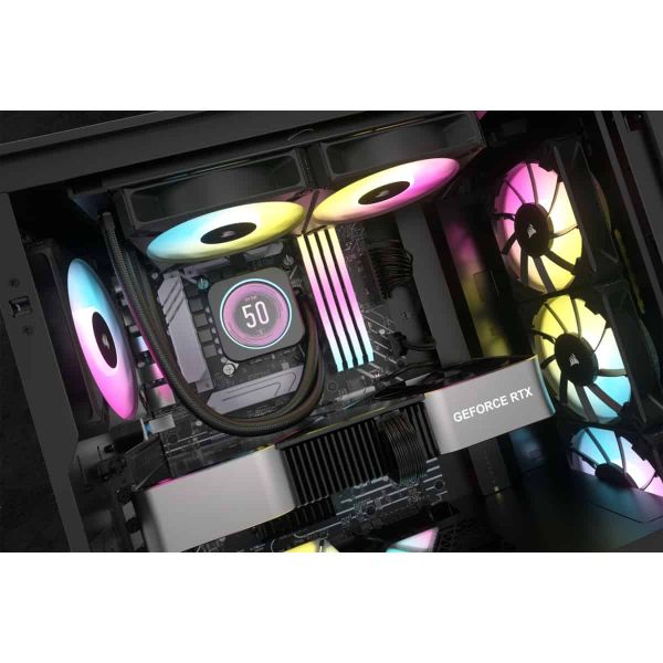 Corsair CW-9060074-WW koelsysteem voor computers Computer behuizing Kit voor vloeistofkoeling 12 cm Zwart 1 stuk(s) (CW-9060074-WW)