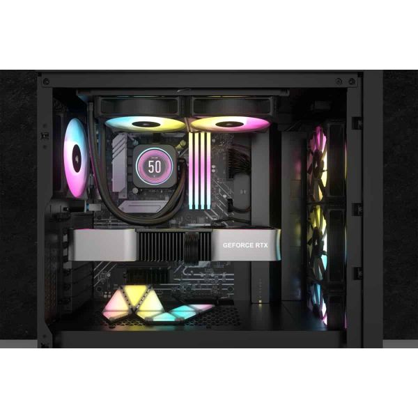 Corsair CW-9060074-WW koelsysteem voor computers Computer behuizing Kit voor vloeistofkoeling 12 cm Zwart 1 stuk(s) (CW-9060074-WW)