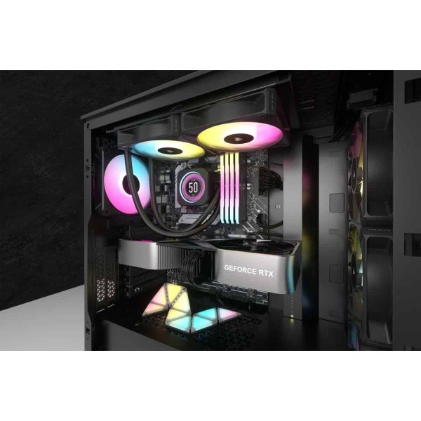 Corsair CW-9060074-WW koelsysteem voor computers Computer behuizing Kit voor vloeistofkoeling 12 cm Zwart 1 stuk(s) (CW-9060074-WW)