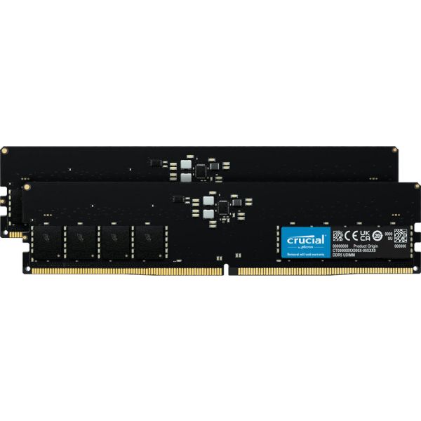Crucial CT2K16G48C40U5 geheugenmodule 32 GB 2 x 16 GB DDR5 4800 MHz (CT2K16G48C40U5) Crucial CT2K16G48C40U5 geheugenmodule 32 GB 2 x 16 GB DDR5 4800 MHz (CT2K16G48C40U5)