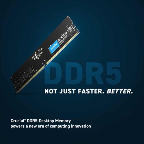 Crucial CT2K16G48C40U5 geheugenmodule 32 GB 2 x 16 GB DDR5 4800 MHz (CT2K16G48C40U5)