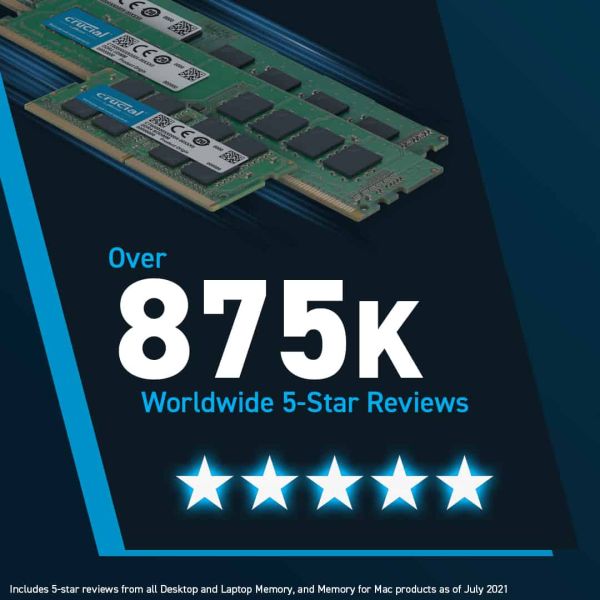 Crucial CT2K16G48C40U5 geheugenmodule 32 GB 2 x 16 GB DDR5 4800 MHz (CT2K16G48C40U5)