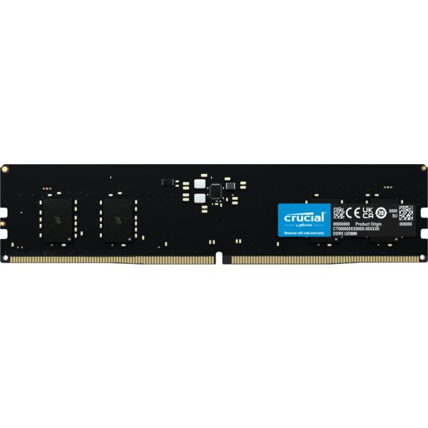 Crucial CT8G48C40U5T geheugenmodule 8 GB 1 x 2 GB DDR5 4800 MHz ECC (CT8G48C40U5T)