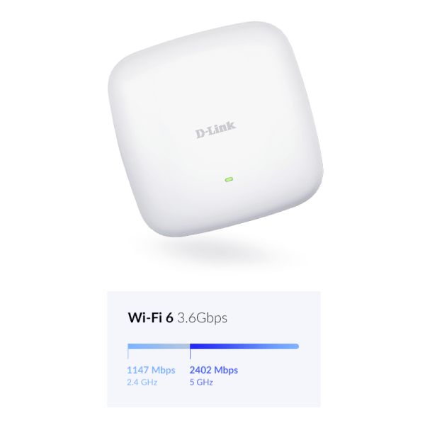 D-Link Nuclias Connect ‑ AX3600 Wi‑Fi 6 Dual‑Band PoE Access Point (DAP-X2850)