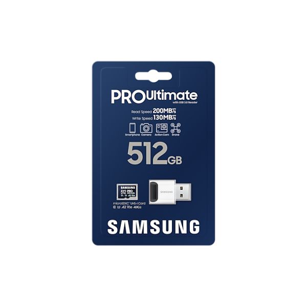 Samsung MB-MY512SB/WW flashgeheugen 512 GB MicroSDXC UHS-I (MB-MY512SB/WW)
