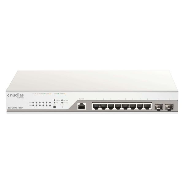 D-Link DBS-2000-10MP netwerk-switch Managed L2 Gigabit Ethernet (10/100/1000) Power over Ethernet (PoE) Grijs (DBS-2000-10MP)