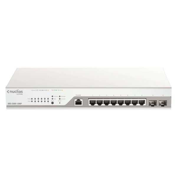D-Link DBS-2000-10MP netwerk-switch Managed L2 Gigabit Ethernet (10/100/1000) Power over Ethernet (PoE) Grijs (DBS-2000-10MP)