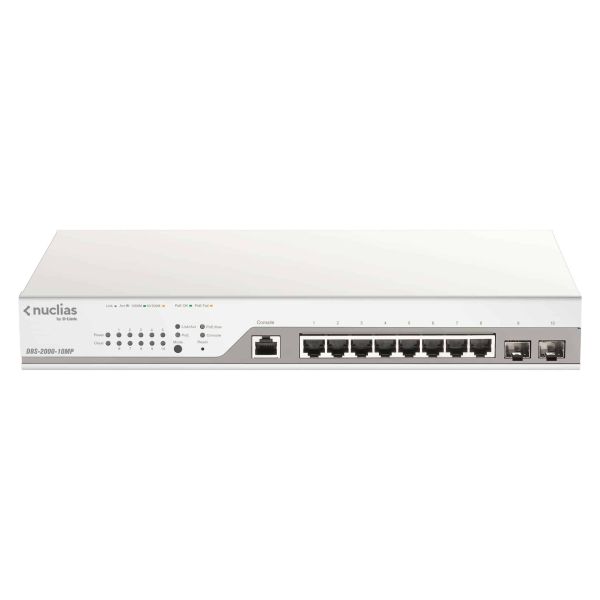 D-Link DBS-2000-10MP/E netwerk-switch Managed L2 Gigabit Ethernet (10/100/1000) Power over Ethernet (PoE) Grijs (DBS-2000-10MP/E) D-Link DBS-2000-10MP/E netwerk-switch Managed L2 Gigabit Ethernet (10/100/1000) Power over Ethernet (PoE) Grijs (DBS-2000-10MP/E)