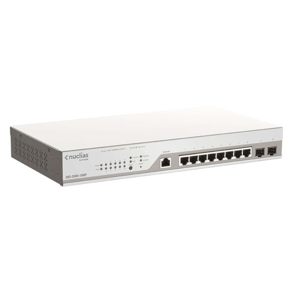 D-Link DBS-2000-10MP/E netwerk-switch Managed L2 Gigabit Ethernet (10/100/1000) Power over Ethernet (PoE) Grijs (DBS-2000-10MP/E)